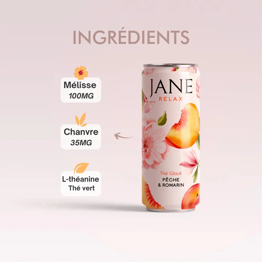 Thé Glacé Jane RELAX - PÊCHE & ROMARIN - Image 3